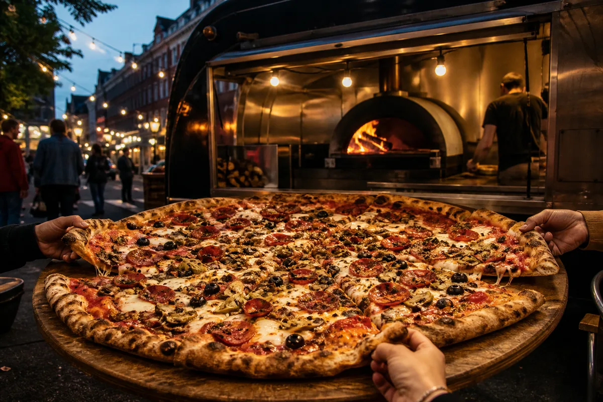 Pizzas géantes et à partager : la tendance des grands formats
